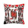 Queen Of Hearts Square Pillowcase Cushion Cover Pillow Case Throw Pillow Cover for Home Bedroom Car