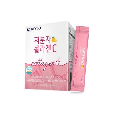 [Boto]SMALL MOLECULAR FISH COLLAGEN Vitamin C Hyaluronic Acid Lactobacillus 2g*30ea(60g)