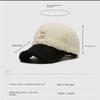 Trendy Big Letter Embroidery Men Winter Hats White Brown Lambswool Baseball Cap for Women Warm Plush Trucker Hats Gorras