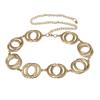Stylish Women's Versatile Double Ring Metal Chain Belt Essential For Any Outfit
