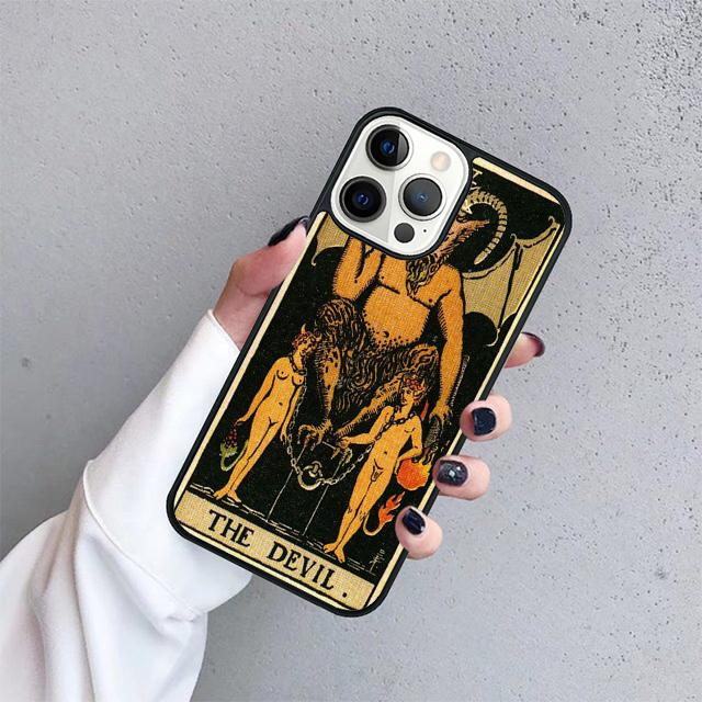 Tarot Cards The Devil Coque Shell For iPhone 17 Air 15 16e 14 13 12 Pro Max 11 Pro Max Plus Phone Case Cover