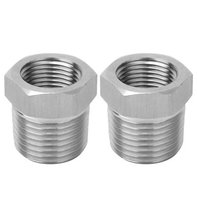 2 STÜCKE BSP Gewinde Innengewinde Außengewinde Adapter Rohrverschraubung Reduzierstück Pneumatischer Manometer Wasserrohrverbinder1 2 3 8