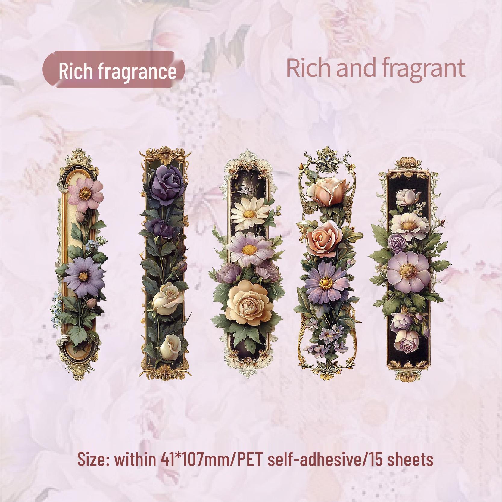 Ретро Серия Вьющихся Растений: Европейский стиль Цветочный набор стикеров для журнала - 6 стилей для DIY-коллажей