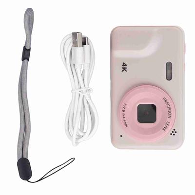 Digitalkamera Pinke Farbe FHD 4K 48MP Point Shoot 8x Zoom Kompakt Kleine Kamera für Kinder