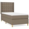 Maison Exclusive - Lattenrost mit Matratze Taupe 90x200 cm Stoff