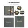 Taccuino da Lavoro in Pelle Formato A5: Diario con Fibbia Magnetica e Stampa Logo - Elegante Scatola Regalo per Riunioni d'Ufficio