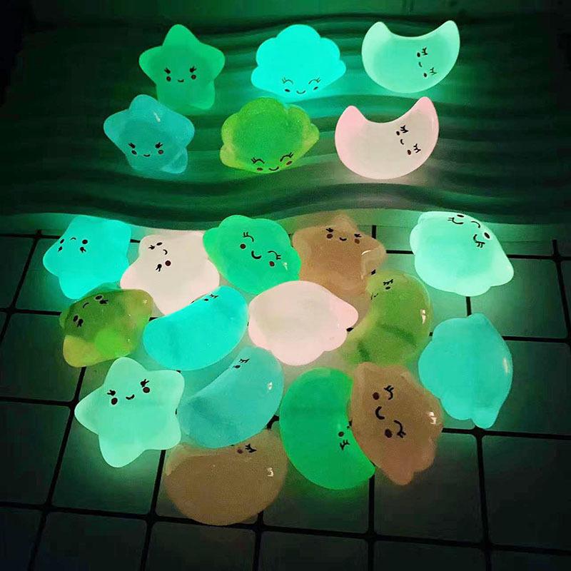 

Светящаяся мини-смола Луна Облака Звезды Аксессуары «сделай сам» Автомобильный кулон