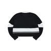 FILA Fusion Casual Knitted Lightweight Long Sleeve Polo Shirt Women tops Deep-Black T11W223201F-BK