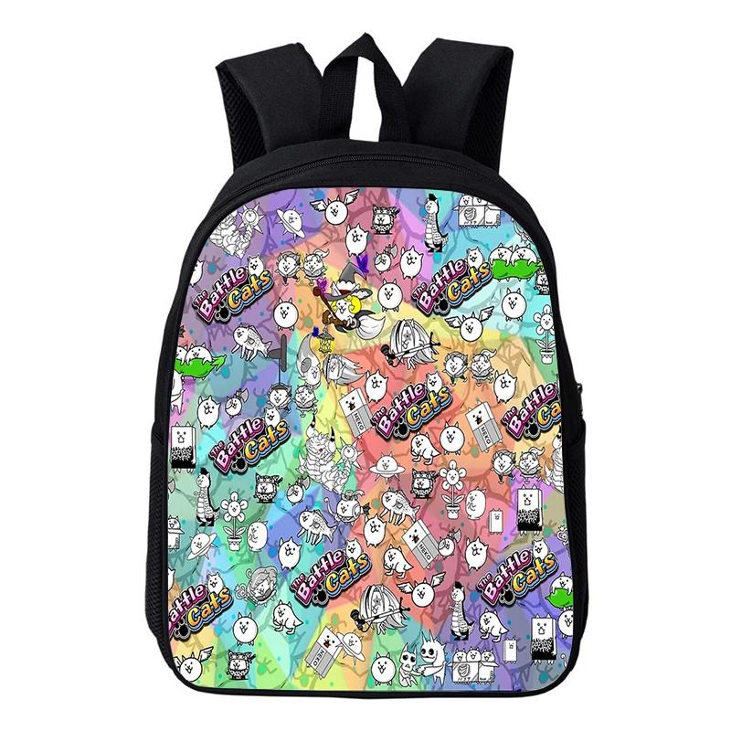 Lichtgewicht The Battle Cats Cartoon Schooltassen Baby Kleuterschooltas 12 Inch Meisjes Dagrugzak Kinderrugzak Jongens Boekentas Mochila