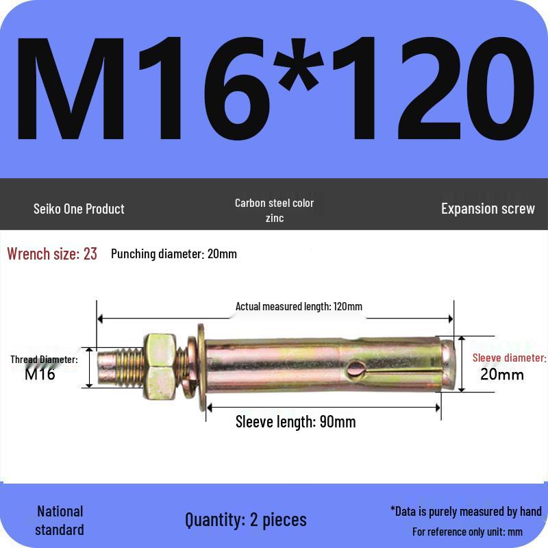 Nationaler Standard Verzinkter Spreizdübel M6-M12 mm