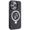 Karl Lagerfeld KLHMP13LHMRSKCK iPhone 13 Pro 6.1" Black/black Hardcase Ring Stand Karl&Choupette MagSafe