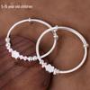 Sterling Silver Cartoon Kitten Bracelet for Girls (Ages 4-15) - Push-Pull Design