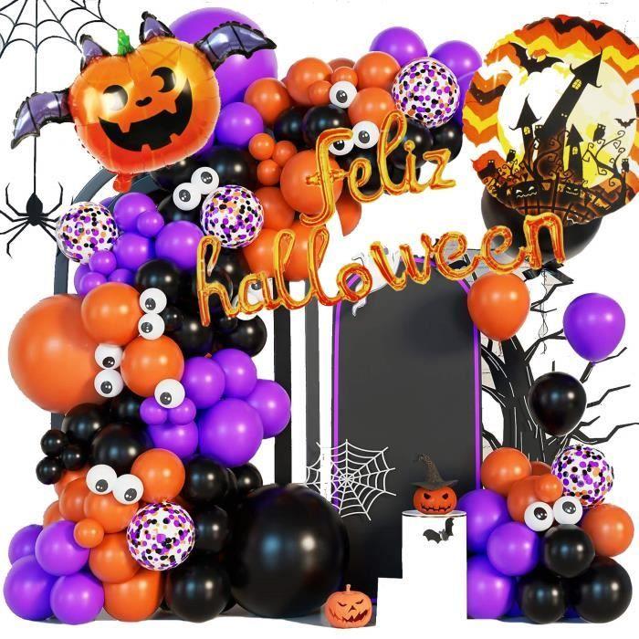 Décoration d'Halloween - SPRINGOS - Ballons Multicolores - 60 pièces - Latex - Thème Halloween