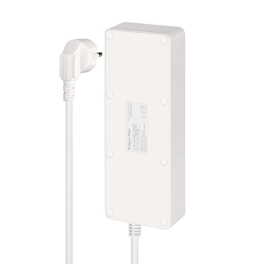 Listwa sieciowa przedłużacz 4 gniazda 4xUSB 2100 mA kabel 1.5 m Tuya