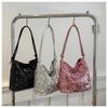 Sparkly Sequin Korean Style Shoulder Bag for Women, Fashion Trendy Underarm Purse, Chic Tote Bag for Daily Outing