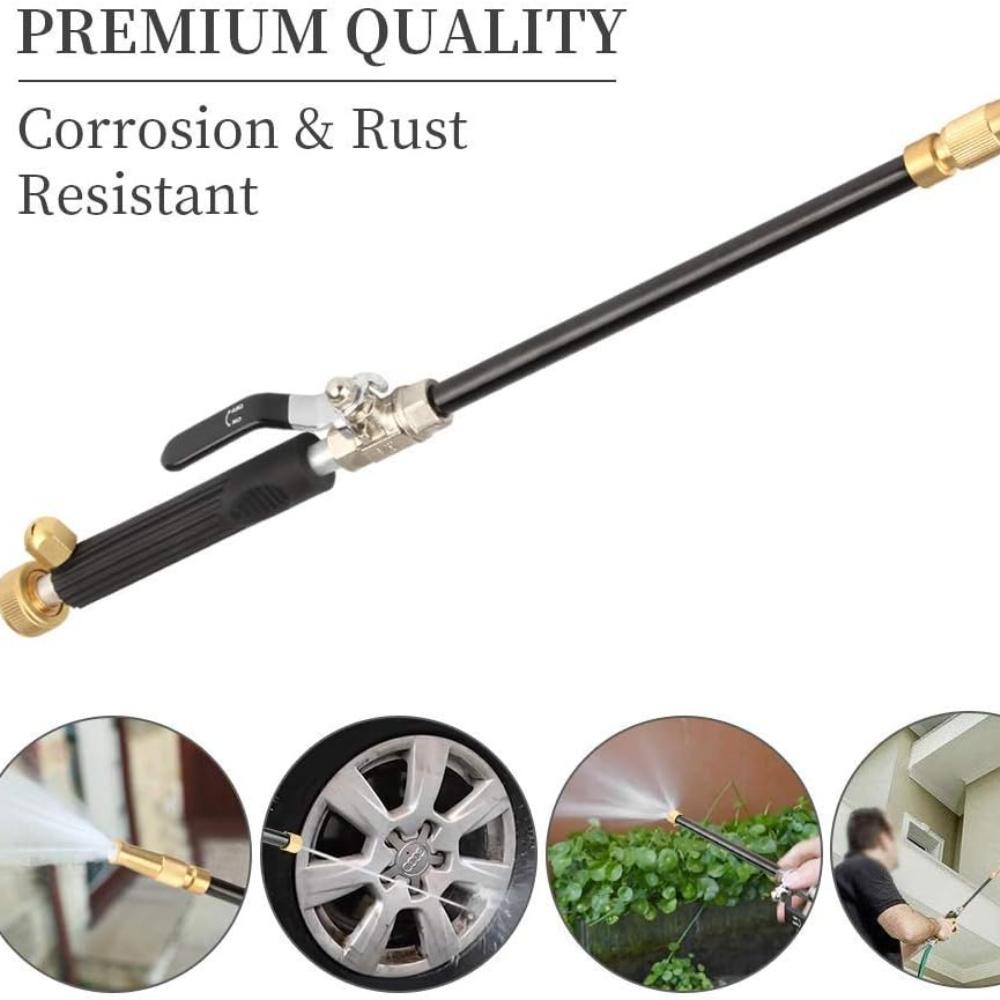 Jet High Pressure High Pressure Cleaner, Portable Hydrojet High Pressure Cleaner Garden Hose End, Glass Window Cleaning Sprayer Home Garden Car Water