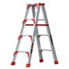 Portable Aluminum Multifunctional Herringbone Ladder - Folding, Non-slip, and Thickened Design for Household and Outdoor Use.