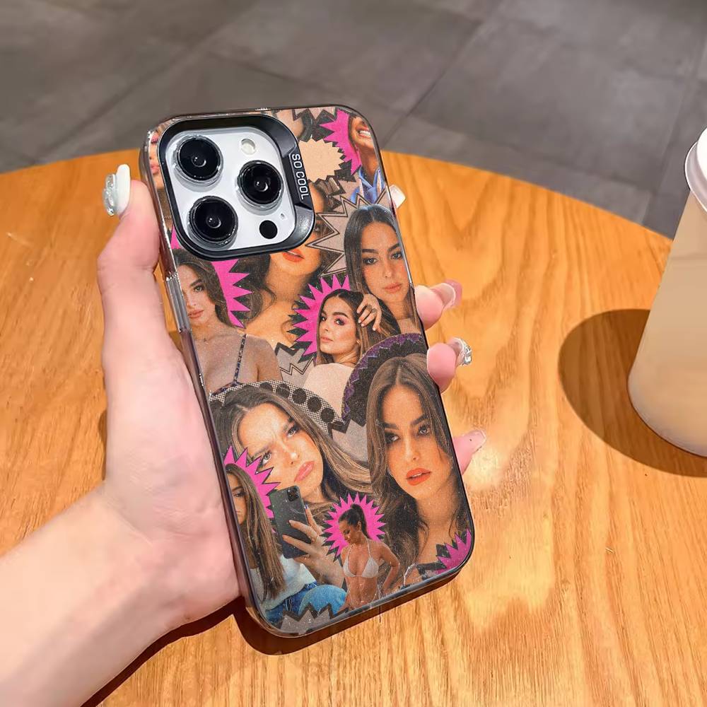 Hot A-Addison Rae Phone Case For iPhone17,16,15,14,13,12,11,Pro,MAX Gray Matte Silicone Black Cover