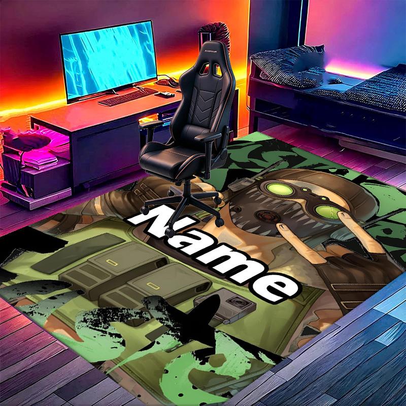 Custom Name Personalized Apex Legends Print Carpet, Versatile Home Decor Rug, for Playroom, Apartment, Balcony, Entryway, Hallway Gift