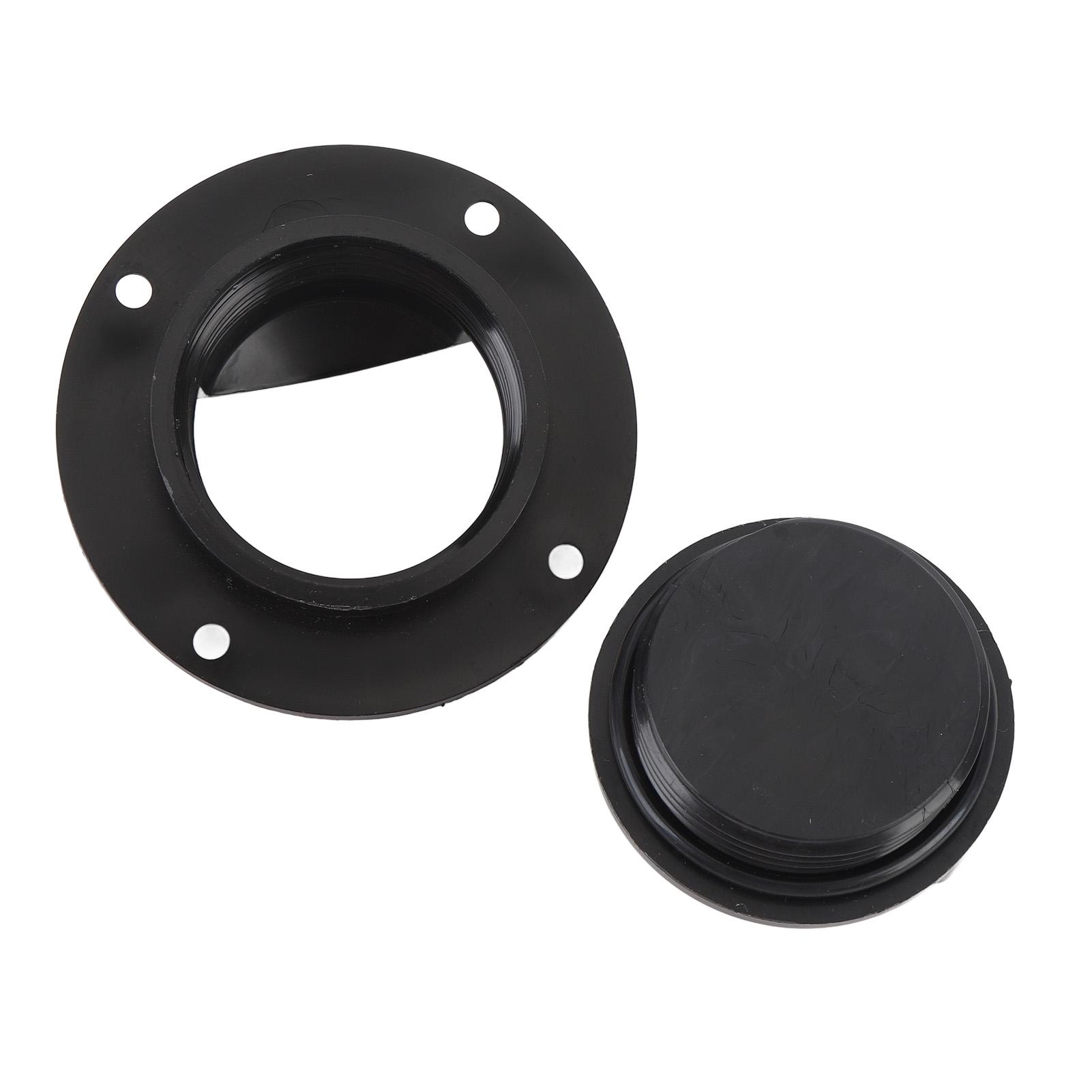 

Boat Deck Drain High Toughness ABS Easy to Unscrew Deck Floor Drain Scupper for Yachts Speedboat Kayaks Black Black чёрный