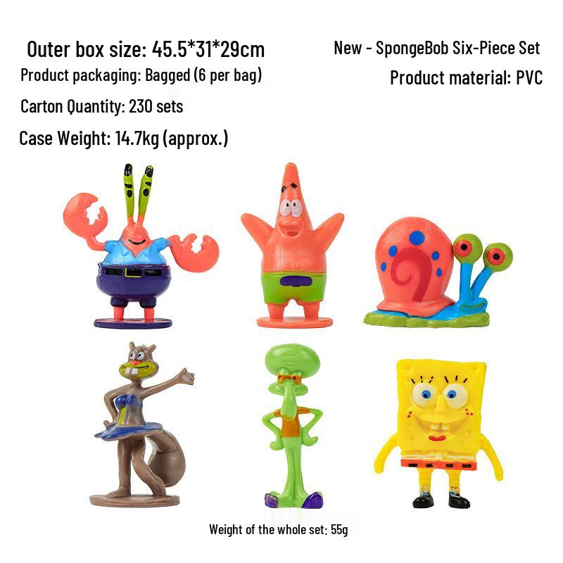 Décor d'Ananas Cartoon pour Aquarium - Inspiré par Bob l'éponge, Carlo, et M.. Krabs