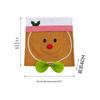 Christmas Gingerbread Man Chair Back Cover Decoration
