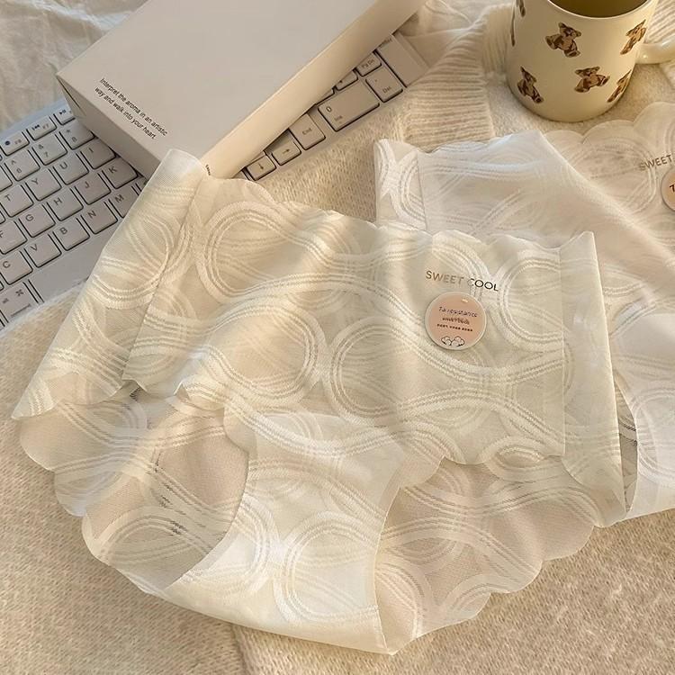 Confezione Estiva da Donna Lusso Leggero Senza Tracce sul Fianco Seta Ghiacciata Sensazione Fresca Aria nella Vita Alta Vita Slip