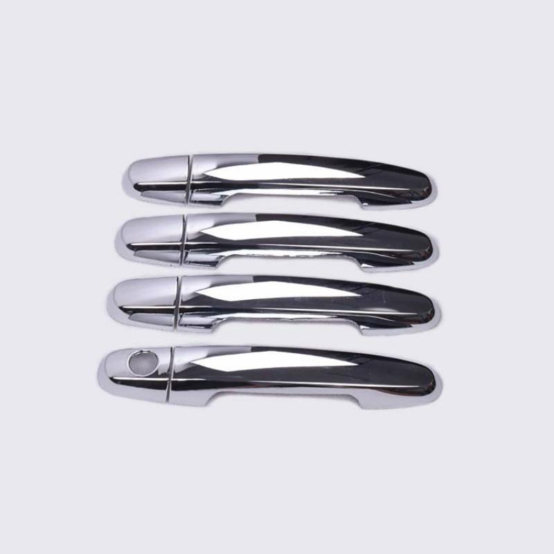 For Toyota Corolla E140 E150 2007 2008 2009 2010 2011 2013 Carbon Fiber Chrome Car Door Handle Cover Trim Styling Accessories