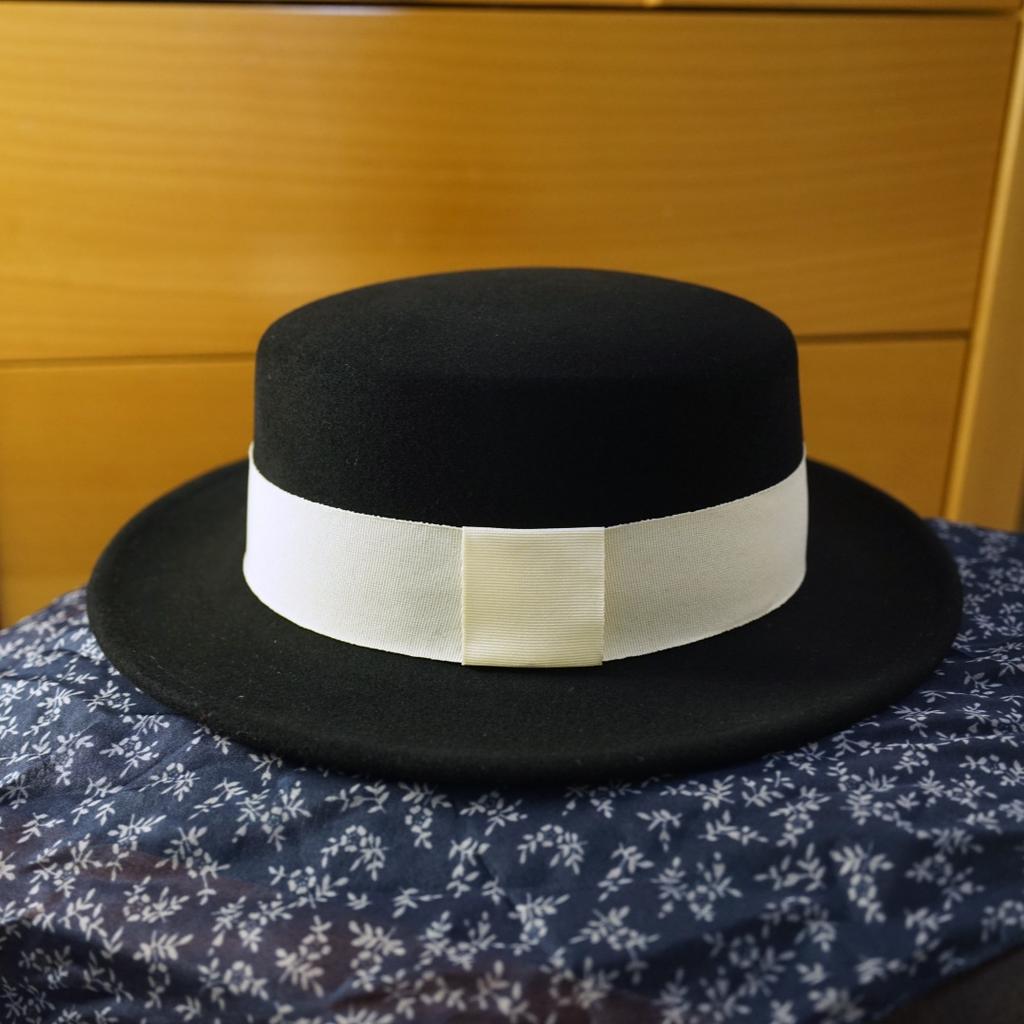French Small Fragrance Black White With Short Brim Wool Flat Top Top Top Hat For Men And Women Autumn And Winter Retro British Versatile Felt Hat