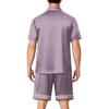 Men's Short Sleeve Pajama Set Button Down Shirt with Notched Collar and Matching Shorts Soft Lightweight Lounge Sleepwear S-XXXXL