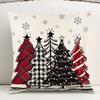 Christmas Linen Cushion Covers Enhance Your Home with Festive and Durable Design for Cozy Winter Decor