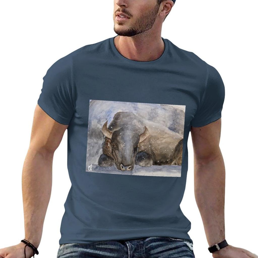 The Still Bison Tshirt Big Size Daily Wear Tshirt