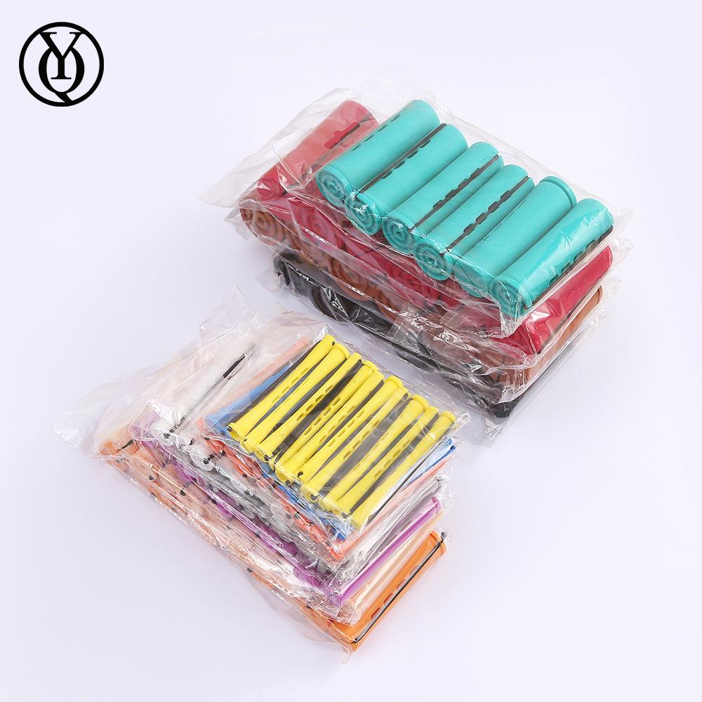 Professional Hair Salon Hollow Curling Bar with Rubber Bands