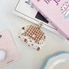 Ins Aesthetic Cartoon Quilted Makeup Bag Snap Closure Portable Cosmetic Pouch Travel Essential Small Organizer for Toiletries
