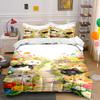 Cats Surrounded by Flowers. Bedding Sets Duvet Cover Sets Duvet Covers Pillowcases(1*Duvet Cover 2*Pillowcases Without Duvet Insert)