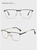 Ochelari de vedere clasici cu ramă semi-ramă pentru bărbați - Seria Business Elite, compatibili cu diplomele