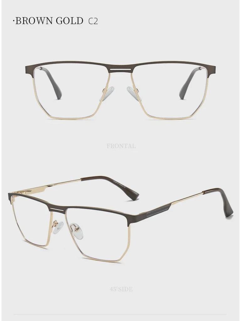 Ochelari de vedere clasici cu ramă semi-ramă pentru bărbați - Seria Business Elite, compatibili cu diplomele