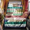 Retirement Rules Blanket Personalized Name Soft Comfortable Stylish Blanket Car Blanket Perfect For Travel Camping Outdoor Home Suitable For All