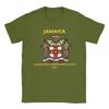 Unisex T Shirt Jamaica Coat Of Arms   TShirts Harajuku  Summer Tee Shirt Vintage Cotton Clothes Gift Idea