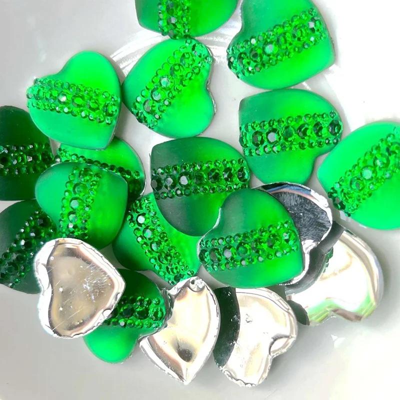 wholesale diy heart-shaped resin rhinestones wedding accessories scrapbook wedding decoration rhinestone