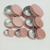 1/11/11/11/11/11/61g Rose Gold Round Empty Aluminum Box Lids Silvery Tin Cans Round Metal Box Empty Ceam Jar Cosmetic Containers