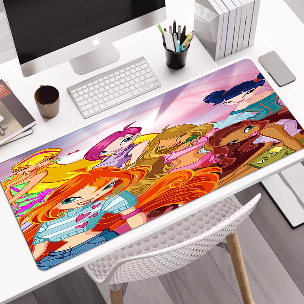 Winx Club Theme Mouse Pad, Non Slip Rubber Base, Multifunctional Office & Home Decor, Perfect for Workspace Personalization.