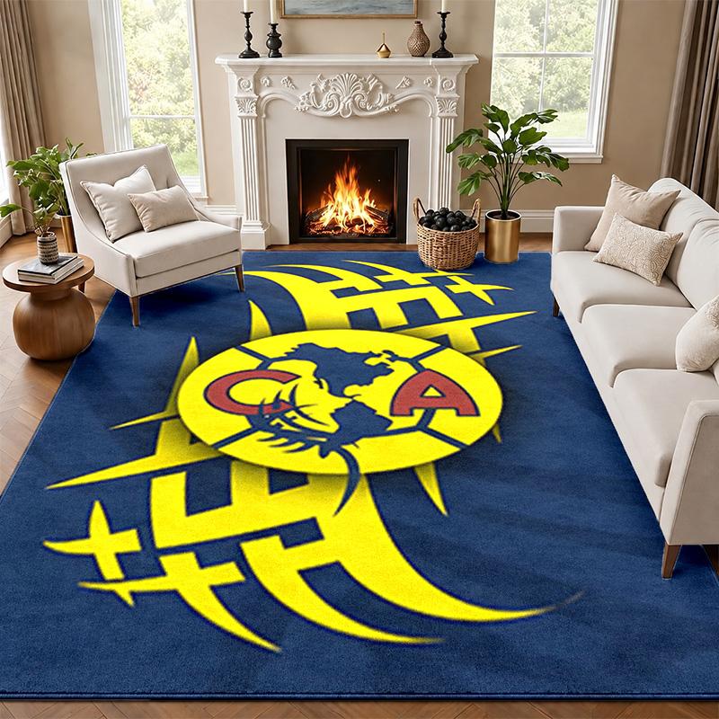 Club America Carpet Door Mat for Living Room or Bedroom Protective Mat Under Chair Office Decoration Christmas Gift Birthday Present