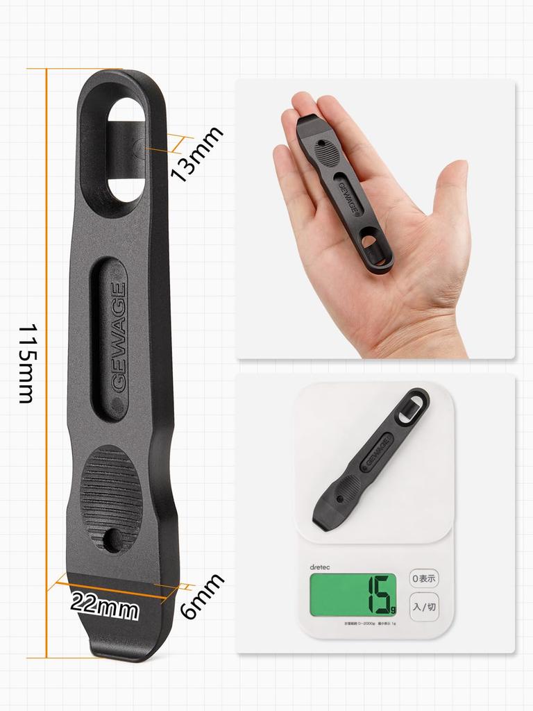 GEWAGE Bicycle Tire Set of Tire Change Puncture Repair Black Levers, 3, Tool, Kit, Resin, (GE-603)