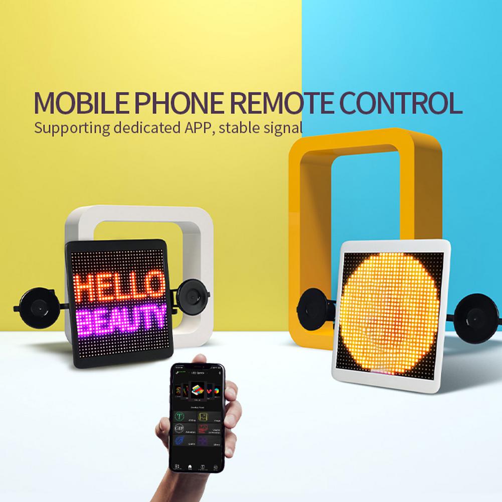 DIY Auto AD Anzeige Bildschirm Auto Bluetooth Stimme Interaktive Bildschirm Auto Heckscheibe Message Board LED Anzeige für IOS Android