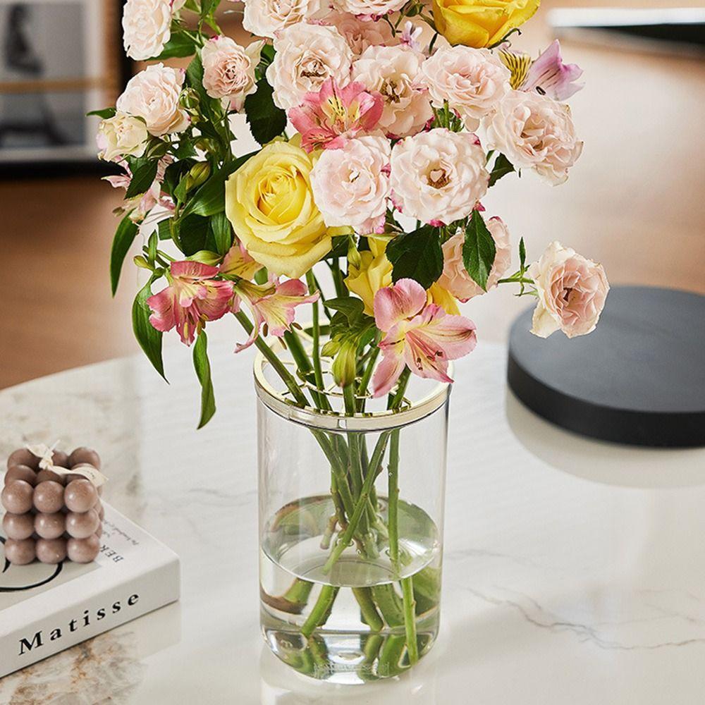 Creative Hydroponic Flower Vase Unbreakable Clear Cylinder Vase  Wedding Centerpieces