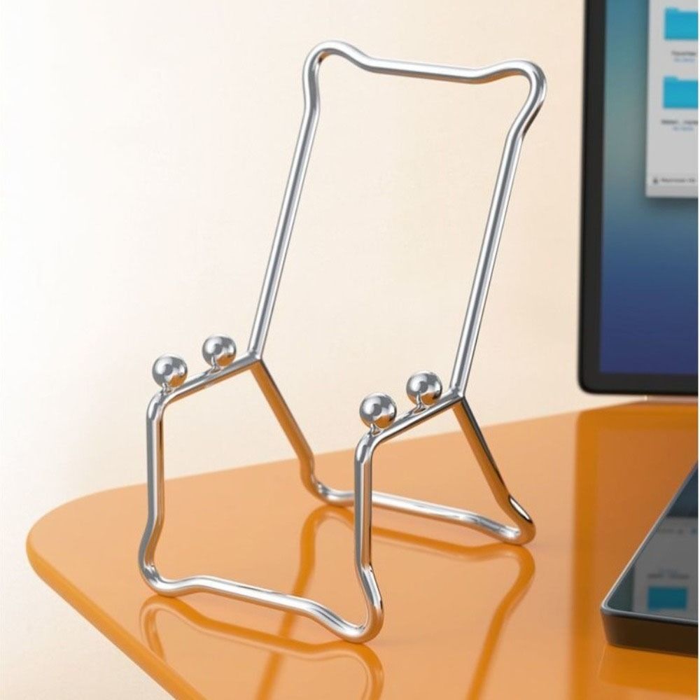 2Pcs Cute Desktop Chair Phone Stand Creative Mini Stool Phone Bracket  for Table Display