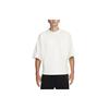 Sportbekleidung Tech Fleece Neu interpretiert Übergroßes Kurzarm-T-Shirt Herren Weiß Asien-Größe FB8166-133