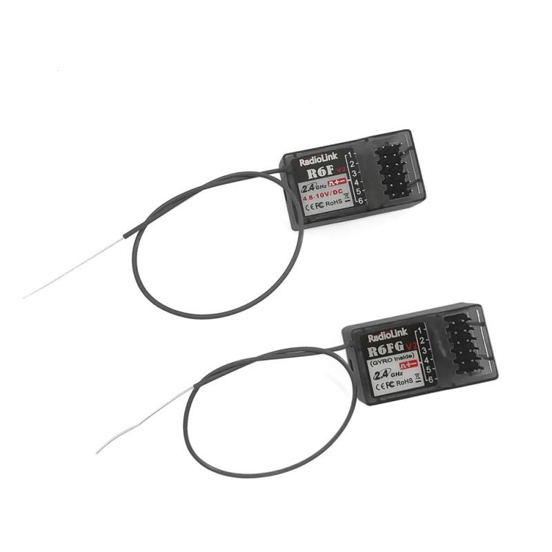 Radiolink R6FG R6F V3 2.4GHz 6 CH FHSS Receiver High Voltage Gyro Integrated for RC4GS RC3S RC4G