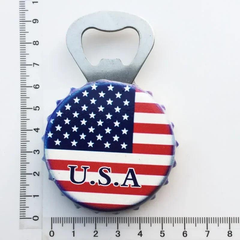 USA Fridge Magnets Bottle Opener New York Tourist Souvenirs Refrigerator Magnetic Stickers Collection Decoration Gifts